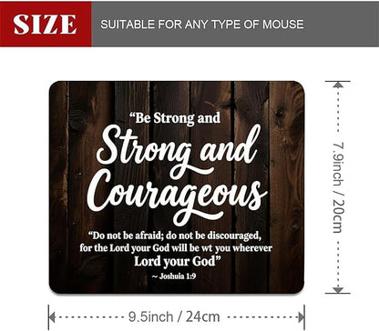 Square Mouse Pad The Bible, Personalized Premium-Textured Custom Mouse Mat Design, Washable Mousepad Cloth, Non-Slip Rubber Base Computer Mouse Pads for Wireless Mouse