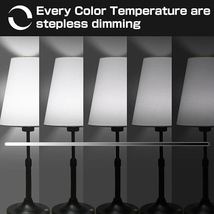 Portable Cordless Table Lamp, Built in Rechargeable Battery, 2700-6000k Color Temperature, Fully Dimmable, Scalable, Ambient Light for Patio, Restaurant, Bar, Bedroom, Dining (Black)