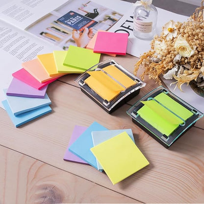 (9 Pads) Pop Up Sticky Notes 3x3 in Accordion Stickies Super Sticking Power Memo Pads Bright Colors