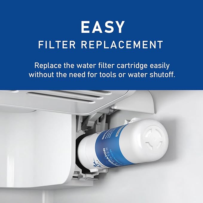 EDR1RXD1 Water Filter Replacement, Compatible with Maytag MRSF4036PW, MRSF4036PB, MRSF4036PZ, MSS25C4MGZ, MSS25C4MGB, MFW2055FRZ, MSS25C4MGW, MFF2055FRZ, MSC21C6MFZ, 1 Pack