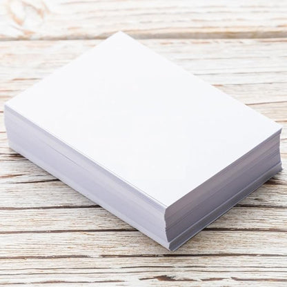 8.5" x 11" White Cardstock Paper, 80lb Thick Cover Stock Paper, 50 Sheets Heavyweight Legal Cardstock Printer Paper for Business Cards, Arts and Crafts, Office Printing, Posters