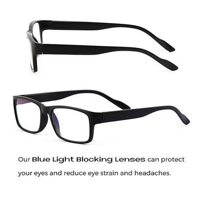 Readerest Blue Light Blocking Glasses – Computer Eyewear, UV Protection, Eye Strain & Glare Reduction, Lightweight Frame