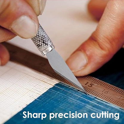 Abizarch Rotary Cutter Set - 45mm Rotary Fabric Cutter, A4 Cutting Mat, Self Healing Sewing Mats, Quilting Ruler and Fixing Clips, Craft Knife Set, Ideal for Crafting, Sewing, Patchworking