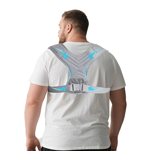 King Mills Plus Size Back Brace, Back Brace Posture Corrector for Women, and Men, Ideally Use as Plus Size XXXL to 6XL Back Straps for Posture, Hydrolabs Posture Fix, or Rounded Shoulder Corrector
