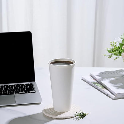 LITOPAK 1000 pack Paper Cup Disposable 20 oz, Bulk White Paper Cups, Hot Paper Coffee Cups for Offices, Schools, Shops, Restaurants