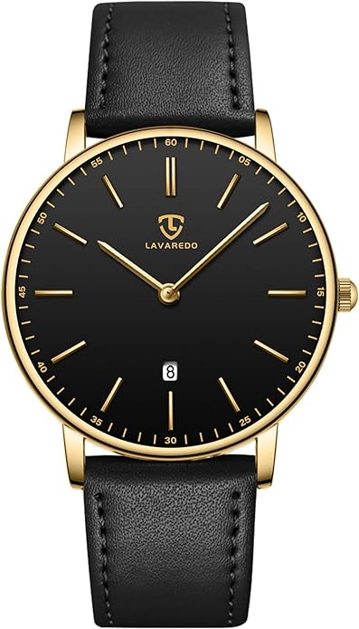 BEN NEVIS Watch, Mens Watch, Minimalist Fashion Simple Wrist Watch Analog Date with Leather Strap