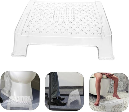 Ergonomic Plastic Foot Rest Stool for Adults Under Desk Foot Supporting Stool Angle Footstool for Office and Home Use Relieves Leg and Back Fatigue