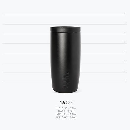 Simple Modern Travel Coffee Mug Tumbler with 360° Lid | Ceramic-Lined Insulated Stainless Steel Cold Brew Iced Coffee Cup | Gifts for Women Men Her Him | Voyager Signature | 16oz | Lavender Mist