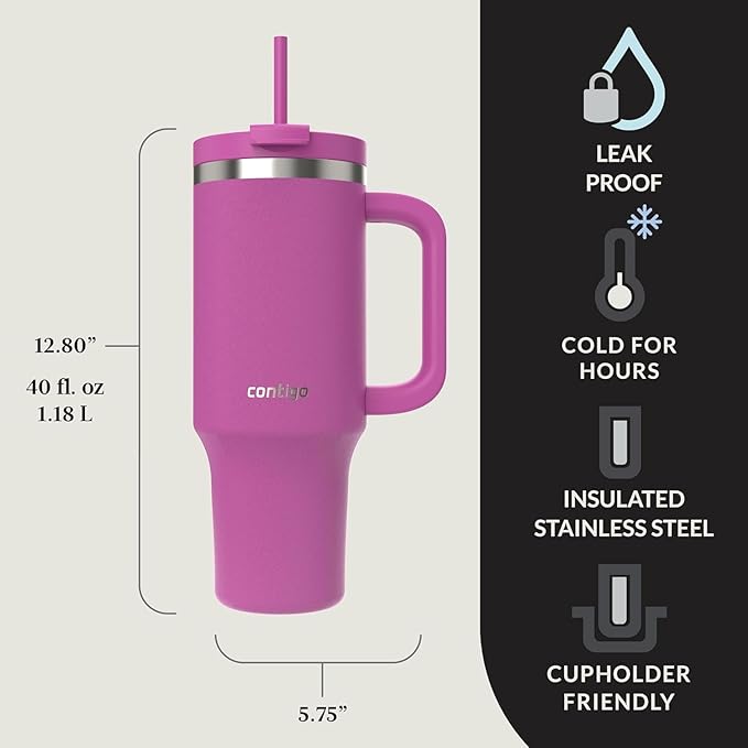 Contigo Streeterville 40oz Tumbler Stainless Steel Vacuum Insulated Leak-Proof Cold for 29 Hours Galactic