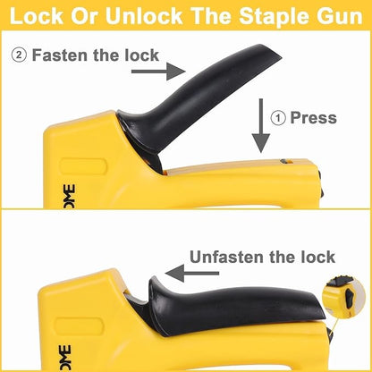 YEAHOME Light Duty Staple Gun, Upholstery Staple Gun with 1000PCS JT 21 Staples of 5/16 inch, Stapler Gun for Wood, Classroom, Crafts, DIY, Decoration