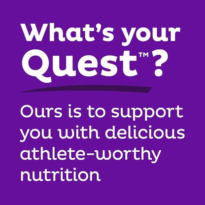 Quest Nutrition Double Chocolate Chunk Protein Bars, 20g Protein Bars, 1g Sugar, 4g Net Carb, Gluten Free, Keto Friendly, 12 Count