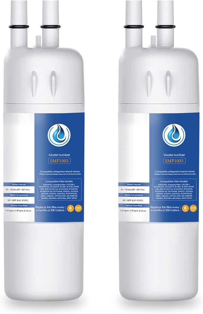 Replacement for EDR1RXD1, W10295370A, WHR1RXD1, Compatible with Kenmore 46-9081, 9081, 46-9930, 9930, P4RFWB, P8RFWB2L, W10276924, W10291030-2 Packs