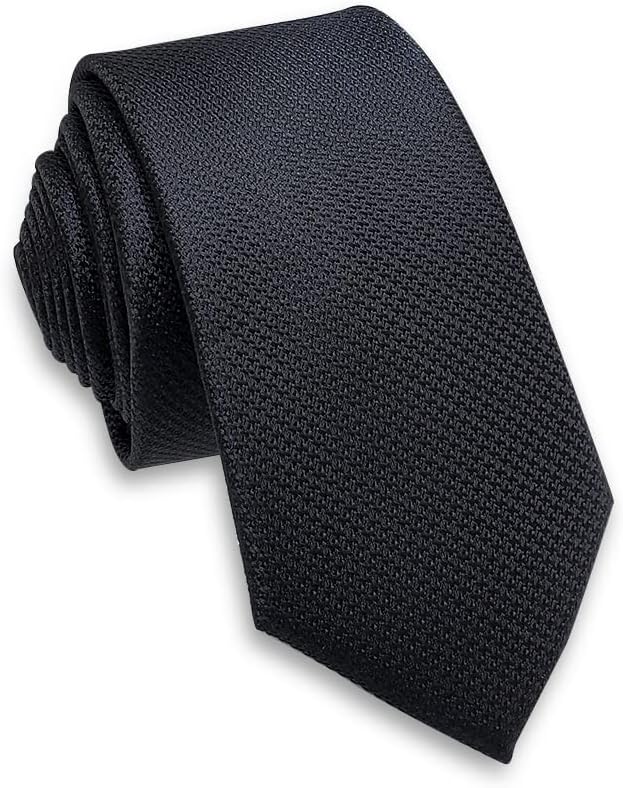 Mens Solid Neckties,2.36'' Wide Slim Tie For Men With Gift Box