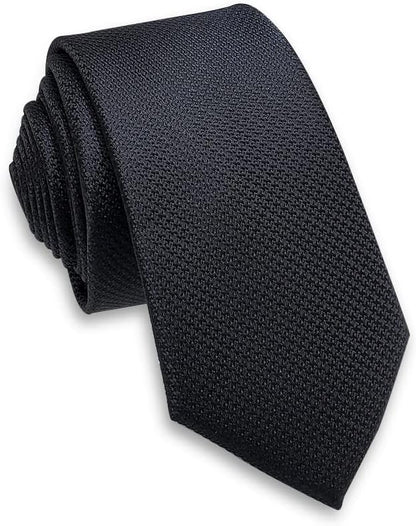 Mens Solid Neckties,2.36'' Wide Slim Tie For Men With Gift Box
