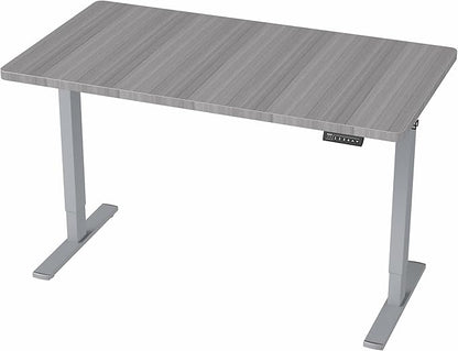 VIVO Electric 43 x 24 in Standing Desk, Memory Height Adjustment, 1B Series, One-Piece Dark Gray Top, Gray Frame, DESK-KIT-1G4G