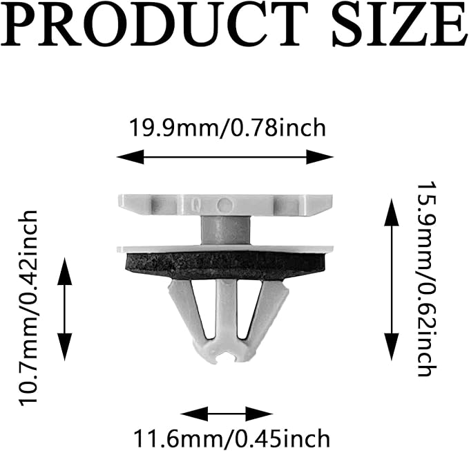 20pcs Rocker Fender Exterior Trim Molding Clip Compatible with Jeep Grand Cherokee Compass 68172491AA 68271803AA 68395627AA