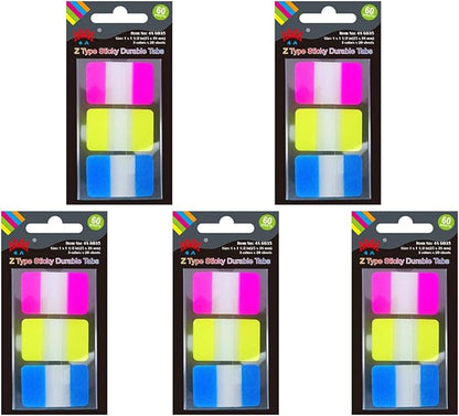 Pop-up Durable File Tabs,Divider Tabs,Page Marker Index Label Flags,Transparent Tabs Stickers,Writable Labels,Bookmarks,Repositionable, Great Labeling,Flaging,5 Pads/Set,4A 6035x5
