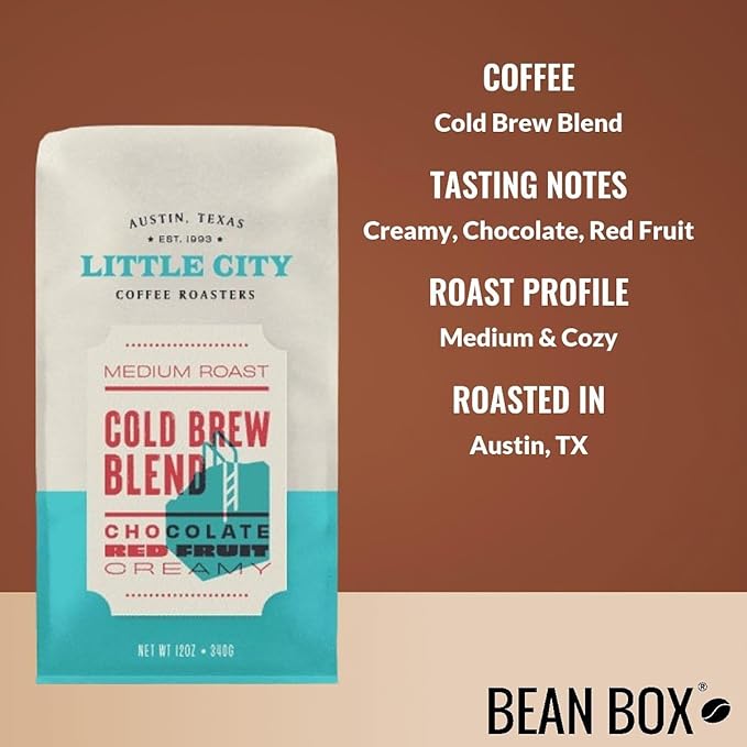 Bean Box Austin Coffee Sampler, 2-Pack - Roasted by Little City Roasters, Gourmet Arabica Coffee, Variety Pack - Whole Bean