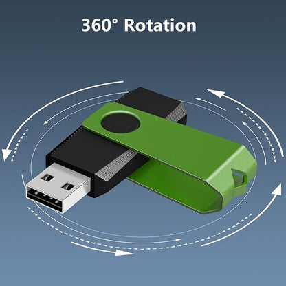 AGECASH 1GB USB Flash Drives 50 Pack Bulk USB 2.0 Flash Drive Thumb Drive Swivel Memory Stick USB Jump Drives Multipack 50PCS 1GB for Data Backup