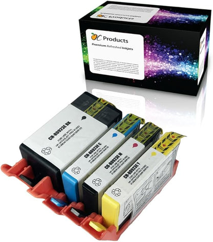 Remanufactured Ink Cartridge 4 Pack for HP 923e Ink Cartridge for OfficeJet Pro 8122e 8125e 8135e 8138e 8139e
