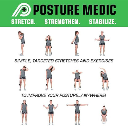PRIMEKINETIX PostureMedic Dynamic Posture Corrector - Active Resistance Training System for Upper Back Strengthening & Shoulder Alignment - Stretches Chest, Strengthens Back - Doctor Recommended - Size S (Purple)