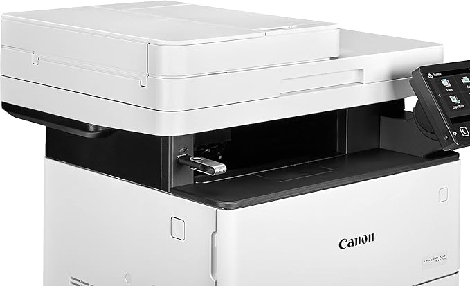 Canon imageCLASS D1650 - Monochrome Duplex Wireless Laser Printer, All-in-One With Scanner, Copier, Fax, Automatic Document Feeder, 3 Year Limited Warranty, 45 PPM, White