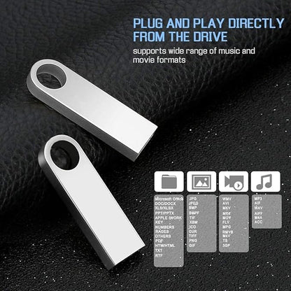 Generic USB Memory (5 Pack Metal USB Silver, 64GB)