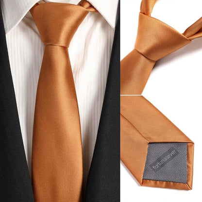 Mens Solid Satin Mens Tie With Hanky,Handmade Neckties For Men