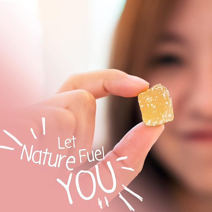 Fuel by Nature Dried & Crystallized Ginger Healthy Snack, High Energy Treats for Snacking, Bulk Dried Candied Ginger, 1lb