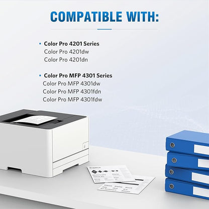 210X Black High-Yield Toner Cartridge Compatible Replacement for HP 210X 210A W2100X W2100A Works for HP Color Pro 4201 MFP 4301 Series MFP 4301dw 4301fdn 4301fdw 4201dw 4201dn Printer 2-Pack Black