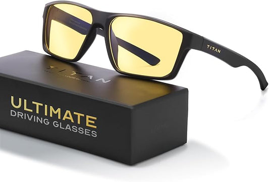 Titan Gaming Glasses, Anti Blue Light Glasses Men, UV400 Protection Blue Light Blocking Glasses for Computer Eye Strain