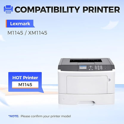 24B6035 Toner Cartridge Black with chip High Yield 1-Pack Replacement for Lexmark 24B6035 Toner Cartridges Compatible for Lexmark M1145 XM1145 Laser Printer Ink All-in-One Copier (16,000 Pages)