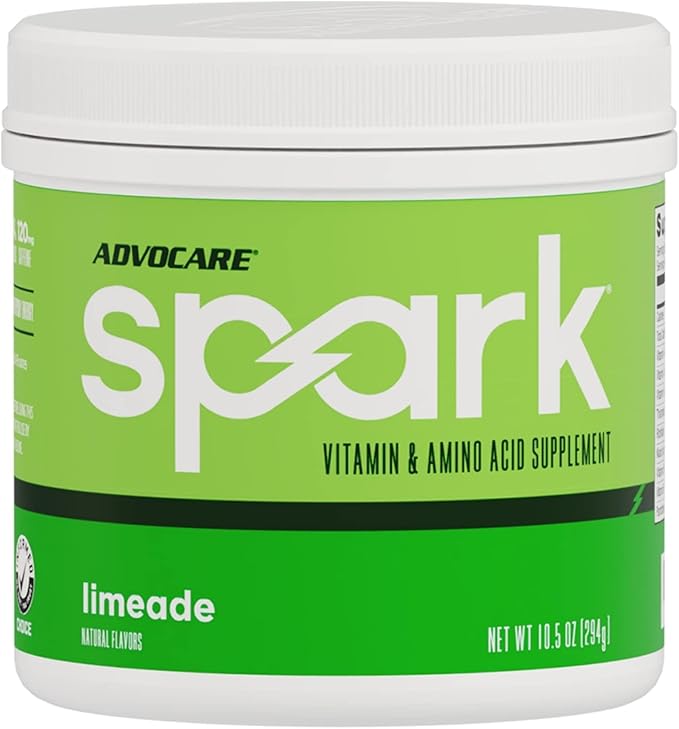 AdvoCare Spark - Energy Drink Mix - Vitamin & Amino Acid Supplement - Supports Energy & Focus - Portable Immune Support - Sugar-Free - Limeade (10.5) Oz