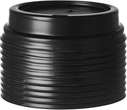 CIAO! 8oz Coffee Cup Sipper Black Dome Lid, (80mm) 1,000 Count