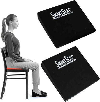 SmartSeat Wedges for Back, Knee & Sit Bone Support Posture Correction Pain Relief and Comfort Ideal for Office Chairs, Home Seating, Yoga, Meditation and Pilates Practice, Small Foam Wedges Pack of 2