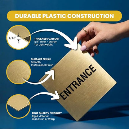 Signs ByLITA Classic Framed Fire Extinguisher (Ivory/Dark Brown) - Large