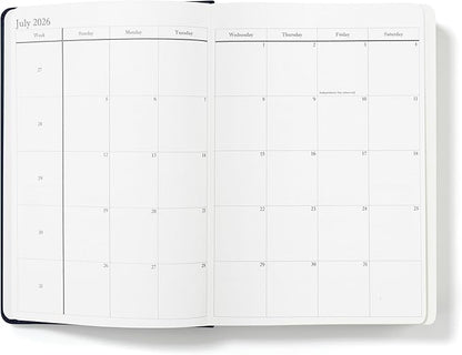 Wykeham's Executive 2026 Daily Journal Planner – US Public Holidays & Format – Customization Available (Personalized Royal Blue, 8.5"×5.5")