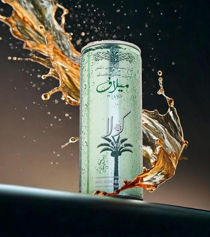 Milaf Date Cola - 8.1 fl oz | Sweet Carbonated Soda Soft Drink Made with Date Extract | Refreshing Non-Alcoholic Beverage | Ideal for Those Following Alcohol-Free Lifestyle | Innovative World First (Pack of 24)
