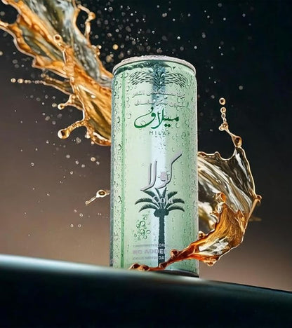 Milaf Date Cola - 8.1 fl oz | Sweet Carbonated Soda Soft Drink Made with Date Extract | Refreshing Non-Alcoholic Beverage | Ideal for Those Following Alcohol-Free Lifestyle | Innovative World First (Pack of 24)