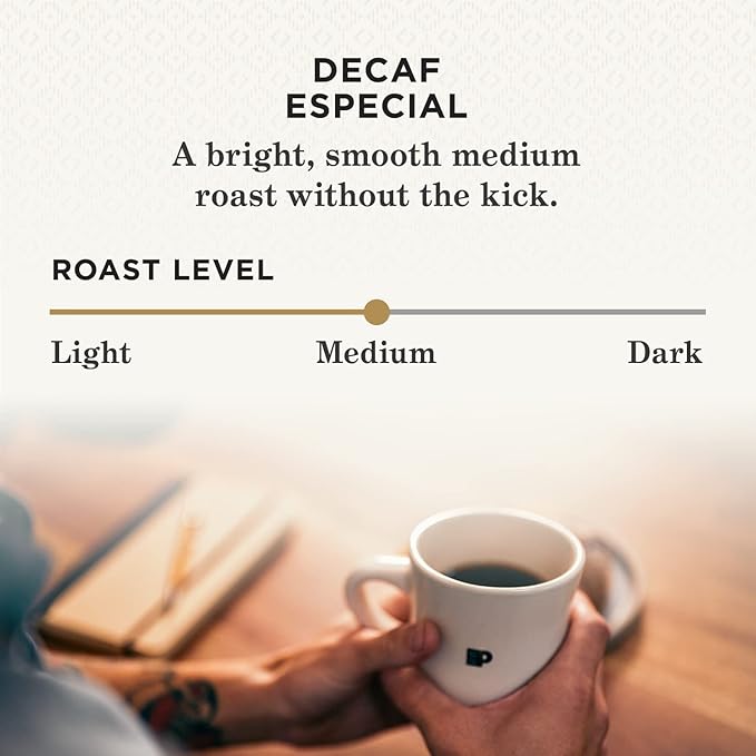 Peet's Coffee, Medium Roast Decaf Keurig K-Cup Pods - Decaf Especial 120 Count (12 Boxes of 10 K-Cup Pods)