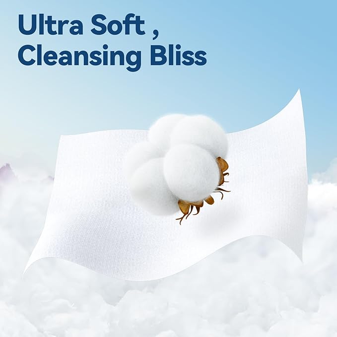 Winner Soft Face Towels, 100% USDA Biobased Facial Towels, Unscented for Sensitive Skin, OEKO-TEX Certified Face Towelettes Disposable, Makeup Remover Dry Wipes, 300 Count, Pack of 3