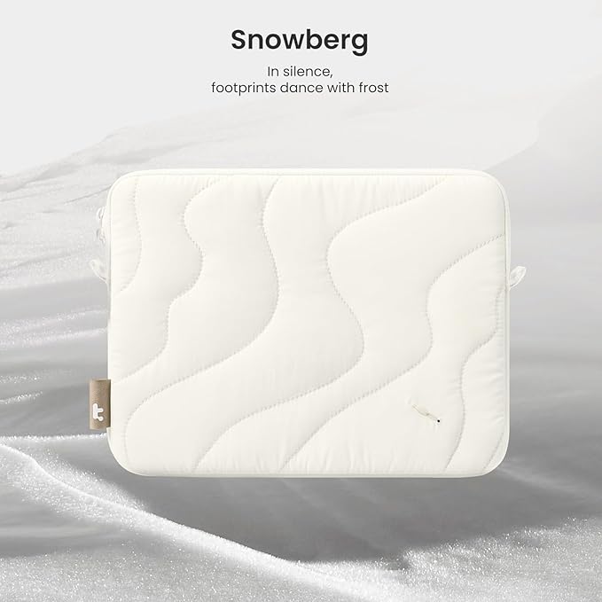 tomtoc 360 Protective Puffy Tablet Sleeve for 11-inch iPad Pro 2025 (M5/M4/(4th/3rd/2nd/1st Gen), 11-inch iPad Air (M3/M2 with Magic Keyboard/Smart Keyboard Folio, Quilted Soft Puffer iPad Case Bag