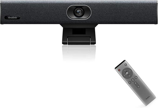 Yealink UVC34 Conference Room Camera 4K UHD Meeting Device 120°FoV Auto Framing Speaker Tracking AI Face Enhancement 8 Mic Arrays 5W High Fidelity Speaker All-in-one USB Video Bar