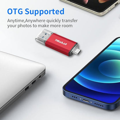 Thkailar 32GB 3 Pack USB C Memory Stick OTG USB 3.1 Thumb Drive Compatible with Android Phone,MacBook Pro,Laptops,Tablets,PC