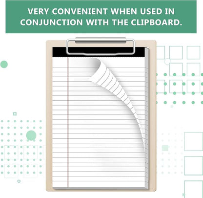 Legal Pads 5×8 Inch Notepad, 12 Pack Note Pads College Ruled Perforated Memo Pad for Work Study Daily Note Taking List, Lined Writing Pads Memo Refills Notepads for Office Home School, 30 Sheet/ Pad