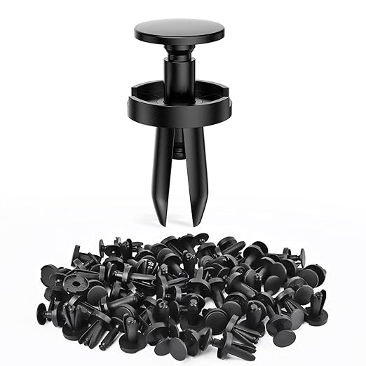 Nilight 100Pcs Push-Type Fender Liner Retainer Clips Replacement for Chrysler 6504521, 04575412AF Jeep Liberty Grand Caravan Dodge Charger Grand Caravan, 2 Years Warranty