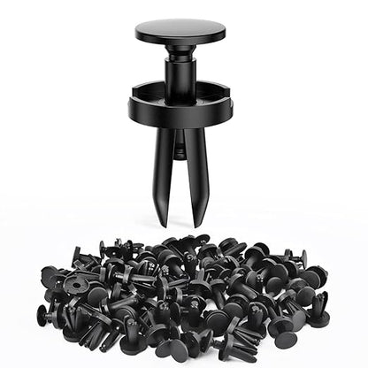 Nilight 100Pcs Push-Type Fender Liner Retainer Clips Replacement for Chrysler 6504521, 04575412AF Jeep Liberty Grand Caravan Dodge Charger Grand Caravan, 2 Years Warranty