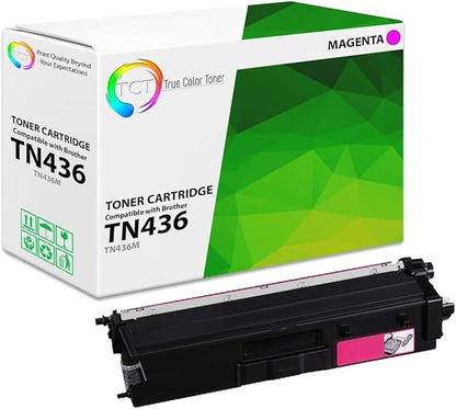 TCT TN436 Magenta Toner Cartridge - Compatible Replacement for Brother TN436M Magenta High Yield Works with Brother HL-L8260CDW L8360CDWT L8360CDW MFC-L8610CDW L8900CDW Printers (6,500 Pages)