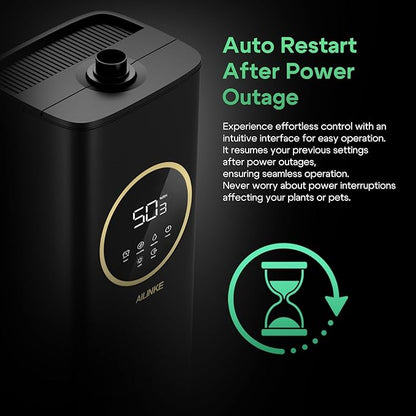 Humidifiers for Plants, 2.1Gal/8L Plant Humidifier Indoor, Reptile Fogger Mister with Precise Temp&Humidity Probe/Expandable Hose, Vivarium/Terrarium/Greenhouse/Grow Tent,12H Timer