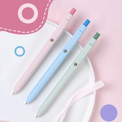 Gel Pens, 5Pcs 0.5mm Fine Point Pens With Smooth Wirting,Quick Dry Aesthetic Pens For Journaling, Ballpoint for Office School Supplies,Gifts for Women Men Student(Sugar)